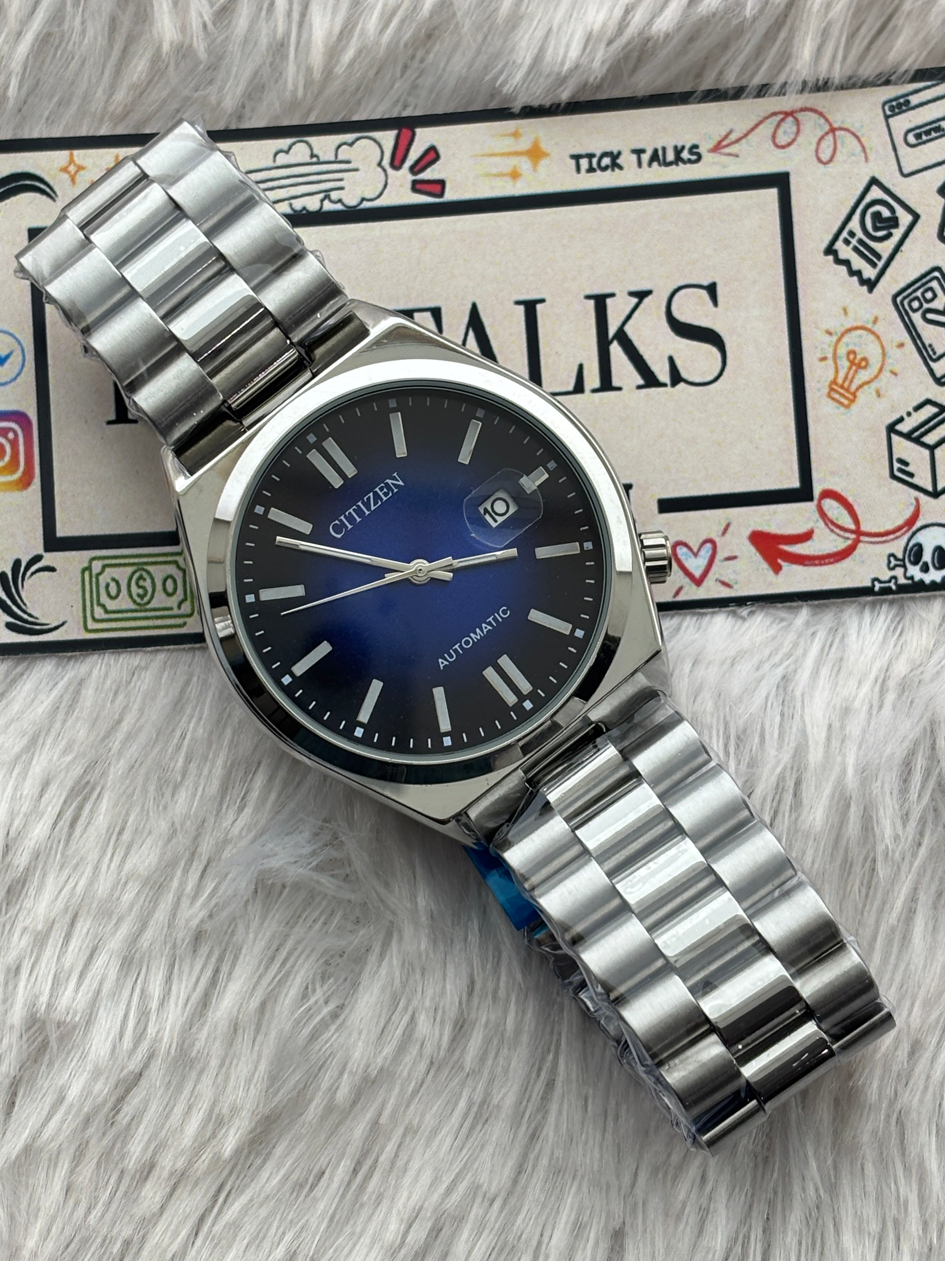 Premium Blue Automatic Luxury Watch – Men