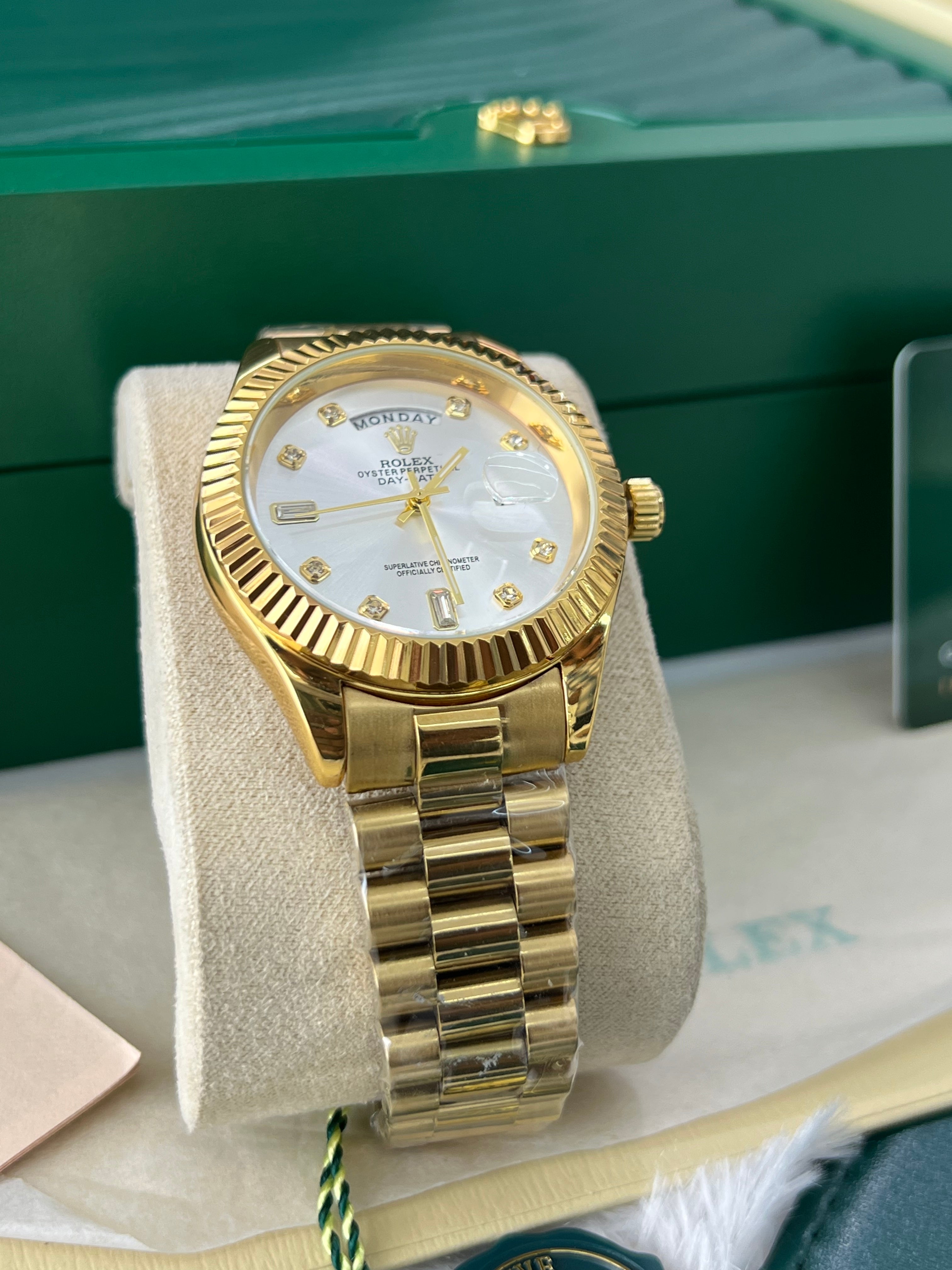 Centrix Gold Diamond Day-Date Watch