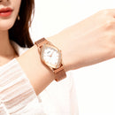 LINJIE Luxury Rose-Gold Crystal Mesh Women’s Watch