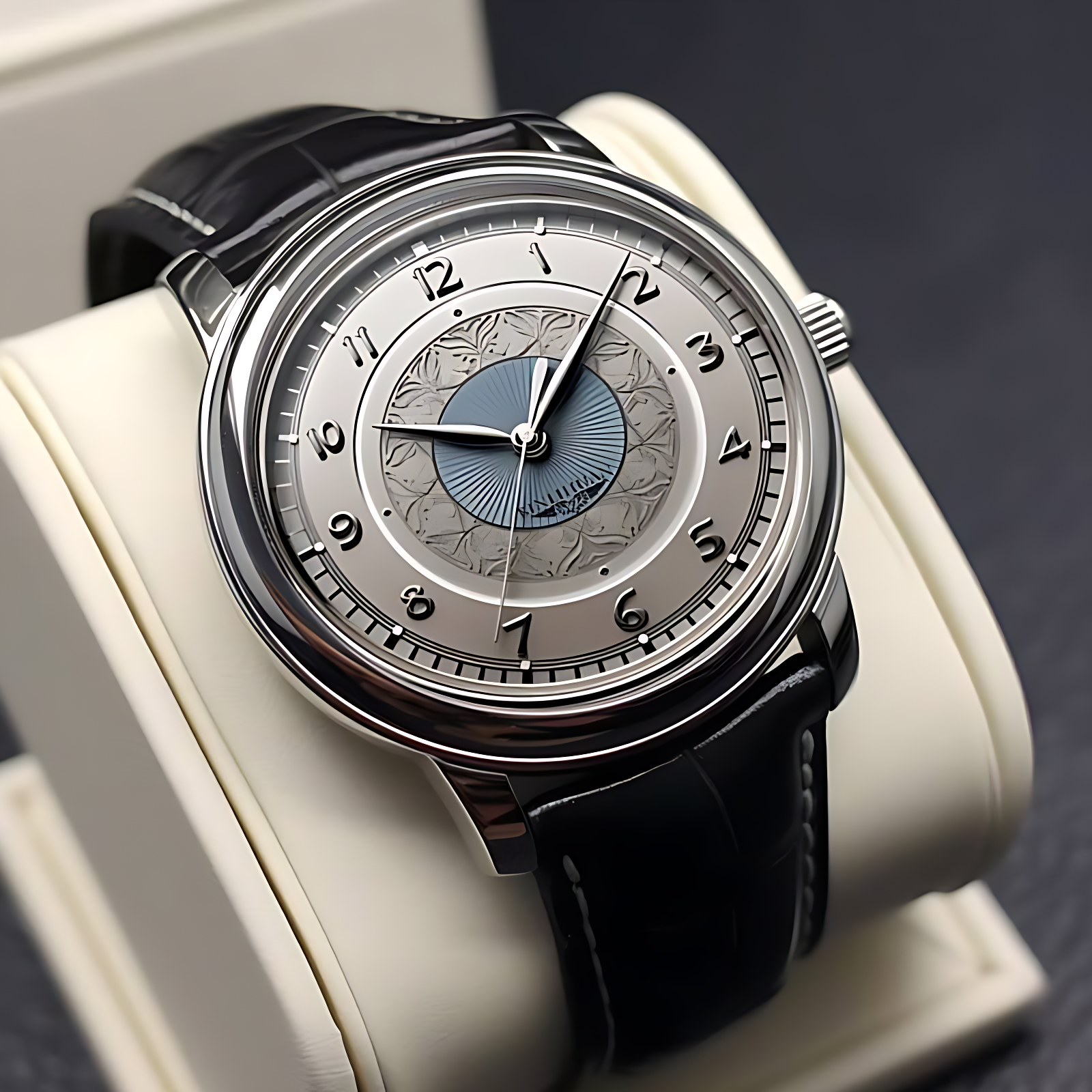 Men’s Classic Silver Vintage Arabic Dial Watch