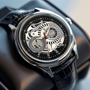 Men’s Luxury Skeleton Dial Mechanical-Style Watch