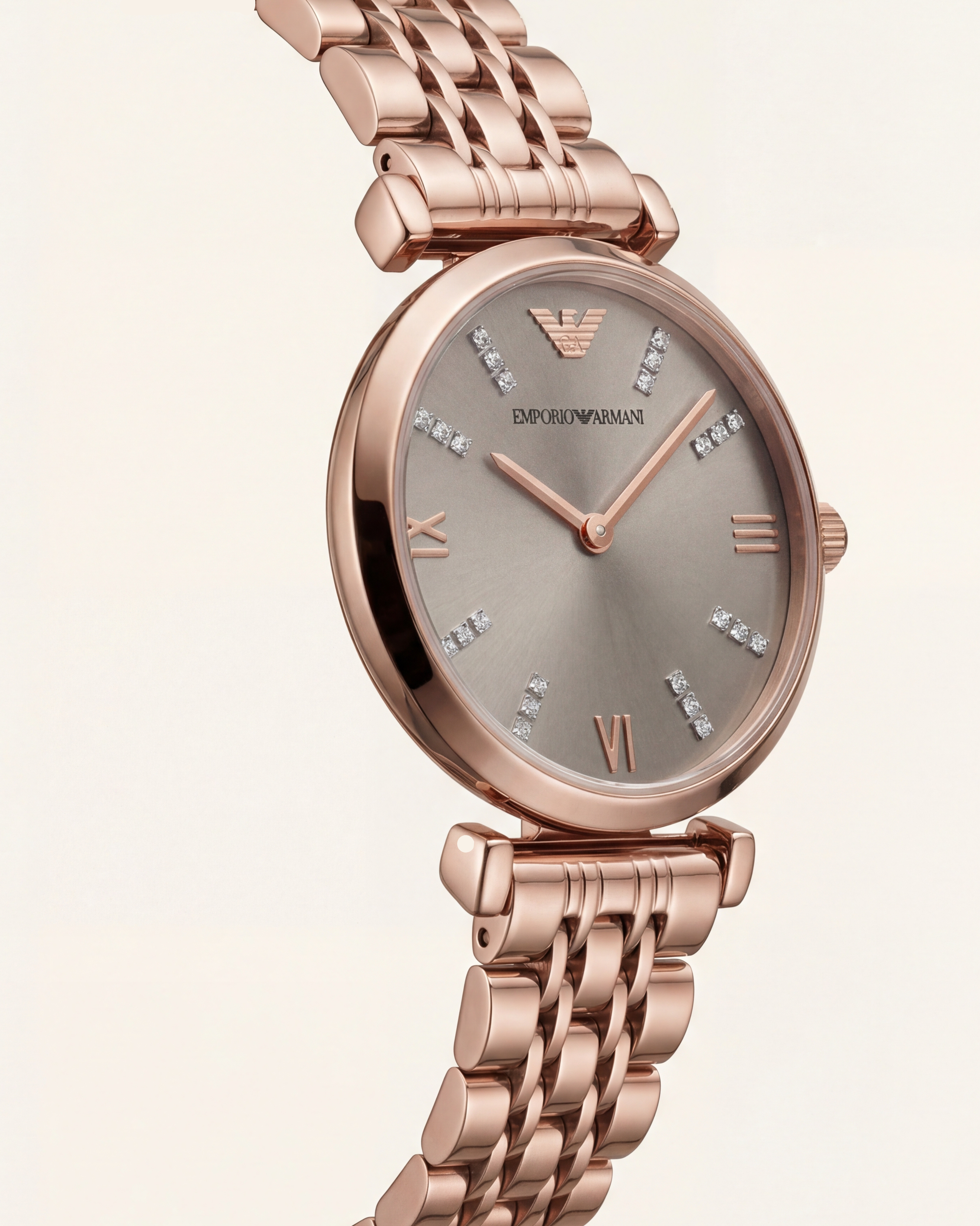 Rose Aura Crystal Watch – Full Rose Gold Edition