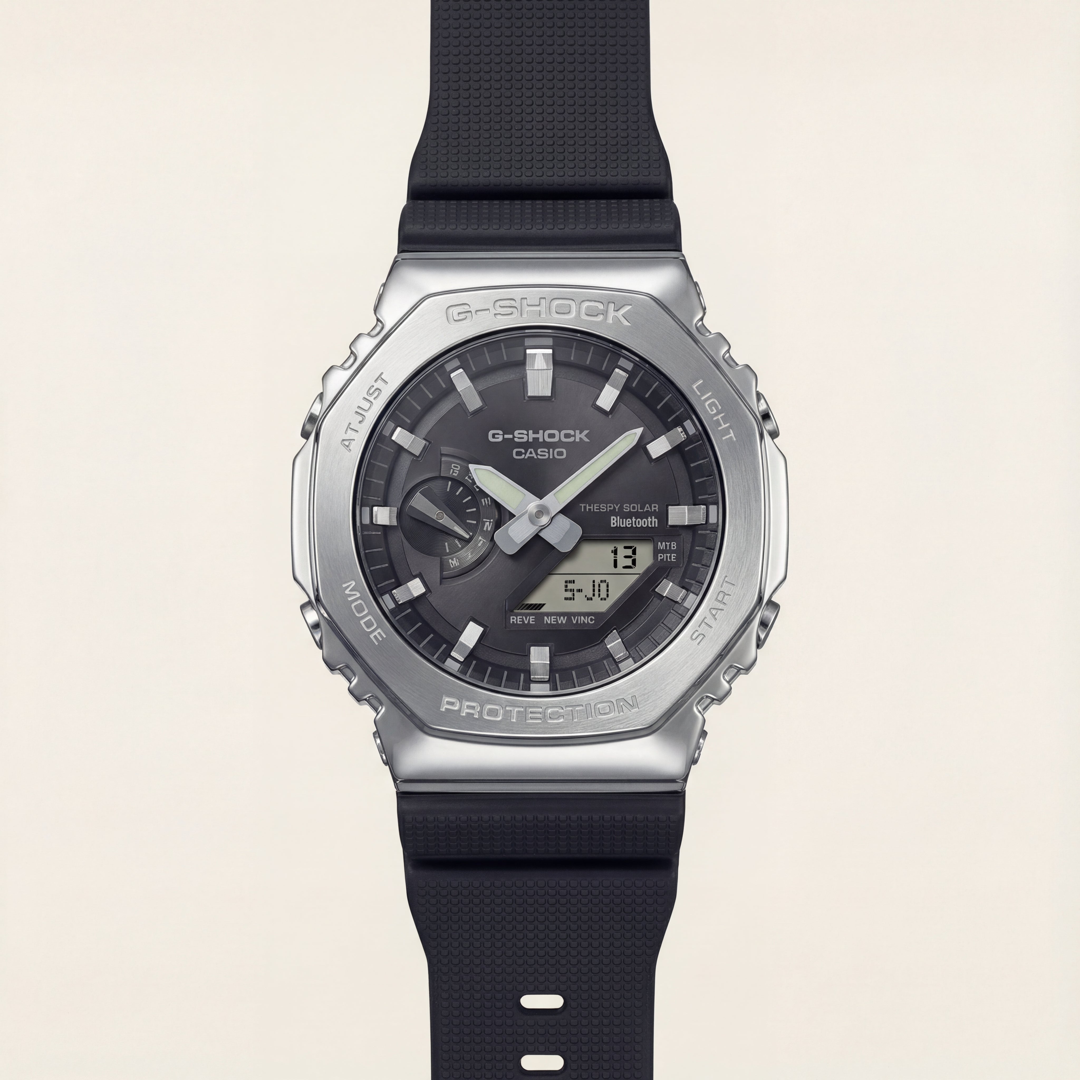 Steel Bezel Solar Bluetooth Sports Men’s Watch