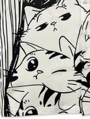 Men'S Casual Shirt with Cute Cat Printed Shirt