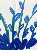 Men's Tropical Blue Floral Print Shirt