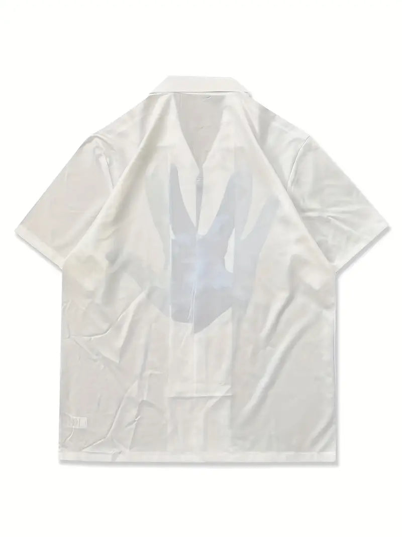 Men's Creative Button Up Lapel Shirt