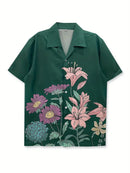 Men's Tropical Floral Print Shirt