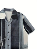 Men's Casual Saxophone Oil Painting Print