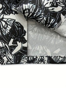 Men'S Floral Beach Retro Sketch Shirt