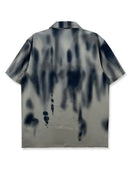 Men's Casual Tie-Dye Splatter Print Shirt