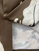 Men's Lapel Collar Button-Up Floral Print Shirt