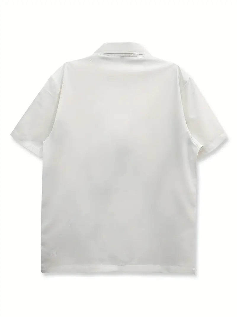 Men's Casual with Cute Heart Gesture Print Shirt