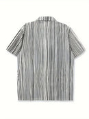 Men'S Casual Shirt with Cute Cat Printed Shirt