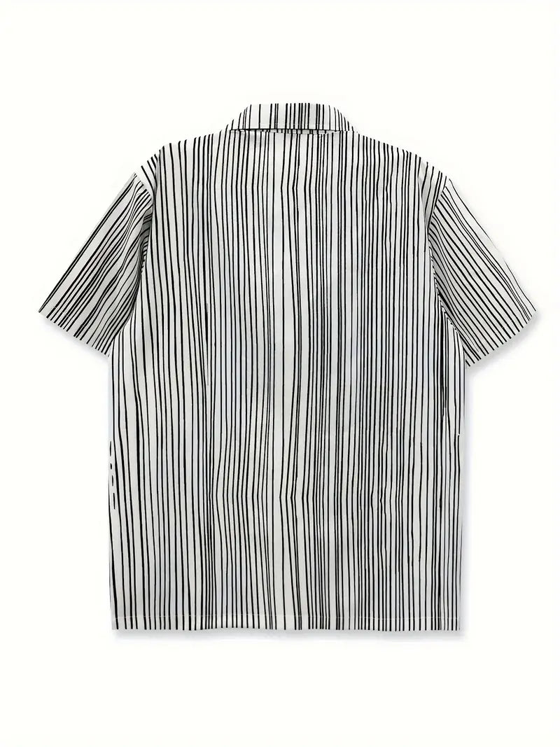 Men'S Casual Shirt with Cute Cat Printed Shirt