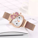 Hello Kitty Rose-Gold Crystal Bow Women’s Watch